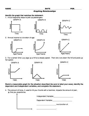 Graphing Relationships Worksheet