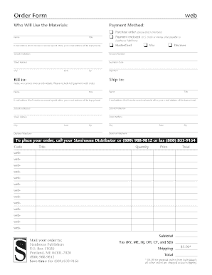 Stenhouse Publishers Order Form