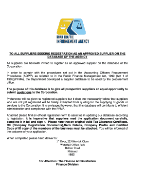 Supplier Registration Form