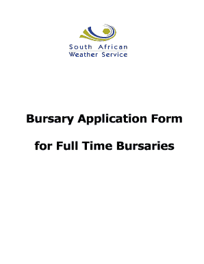 SAWS Bursary Application Form