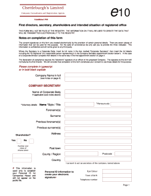 UK Company Formation Form