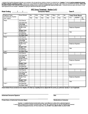 ARC Group Timesheet