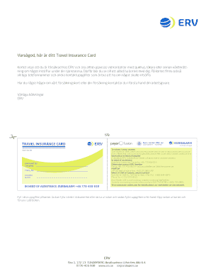 Travel Insurance Card