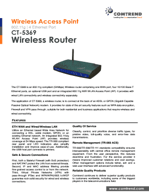 Wireless Access Point CT-5369 Wireless Router - Comtrend