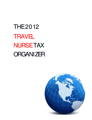 2012 Travel Nurse Tax Organizer