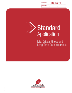 Life, Critical Illness and Long Term Care Insurance Application