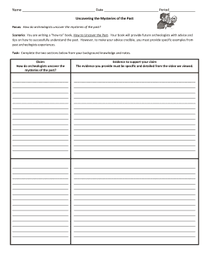 Archaeology Research Assignment