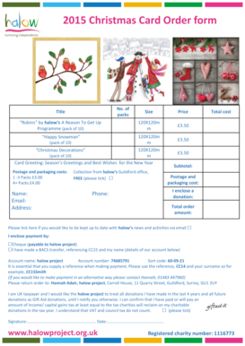 2015 Christmas Card Order form - apppelorouscom