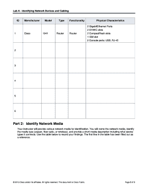 Lab A - Identifying Network Devices and Cabling