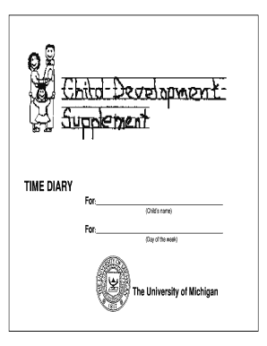 University of Michigan Time Diary