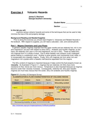 Volcanic Hazards Lab Exercise