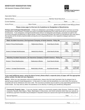 Beneficiary Designation Form