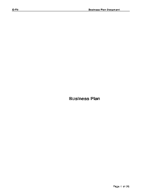 Business Plan Document