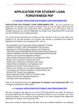 Pslf form - Bapplicationb for student loan forgiveness pdf - tolianbiz Home