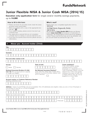 Junior NISA Application Form