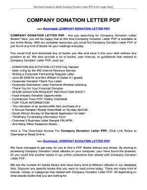 donation letter format