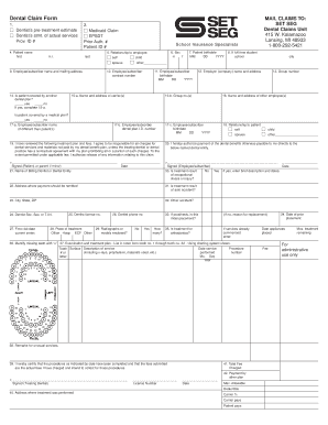 Dental Claim Form