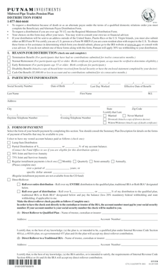 Midwest Pipe Trades Pension Plan Distribution Form