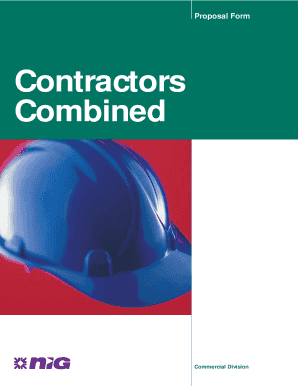 NIG Contractors Combined Proposal Form