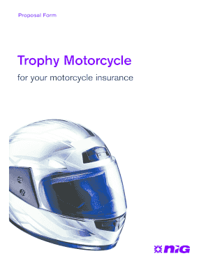 UK Motorcycle Insurance Proposal Form