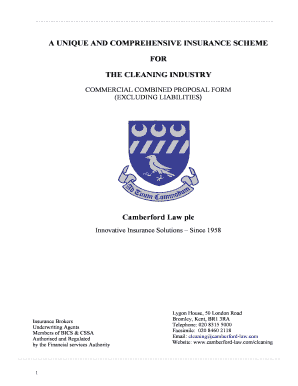 Commercial Combined Insurance Proposal Form