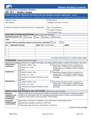 Waikato Building Consent Application Form 2