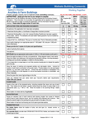 Ancillary and Farm Buildings Application Form