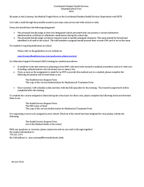 Health Services Request Form