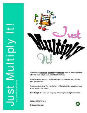 Just Multiply It! Assessment Sheet