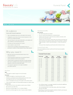 Funeral Fund Insurance Application