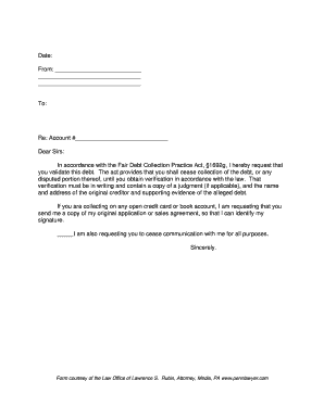 Debt Validation Letter
