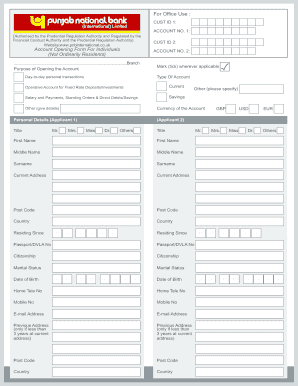 UK Non-Resident Account Opening Form