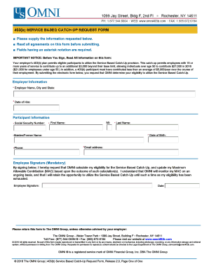 403b SERVICE BASED CATCH-UP REQUEST FORM