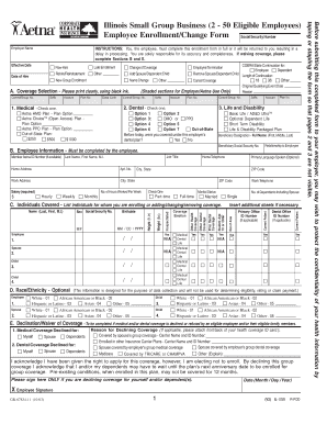 Illinois Small Group Business Employee Enrollment Form