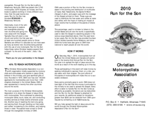 Run for the Son Donation Form