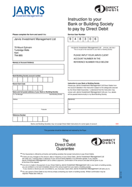 Direct Debit Instruction Form