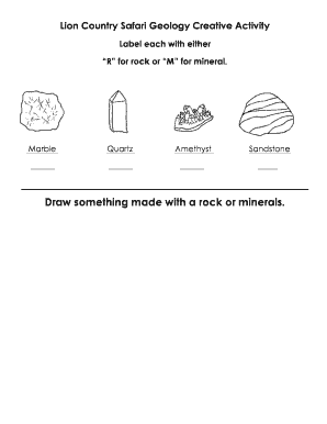 Geology Creative Activity