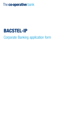 BACSTEL-IP Corporate Banking Application Form