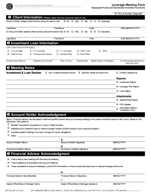 Leverage Meeting Form