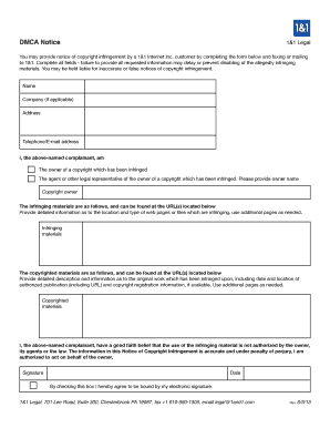 DMCA Notice Form