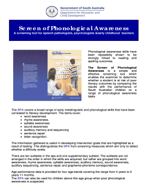 Screen of Phonological Awareness