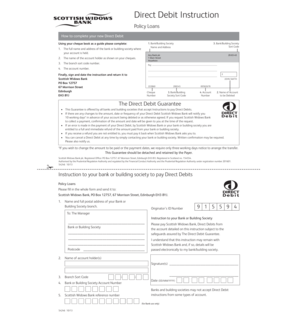Direct Debit Instruction Form