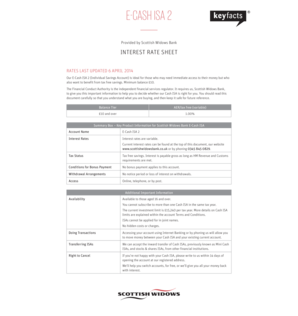 Fillable Online scottishwidows co Form 47918 E-CASH ISA 2 - Scottish ...