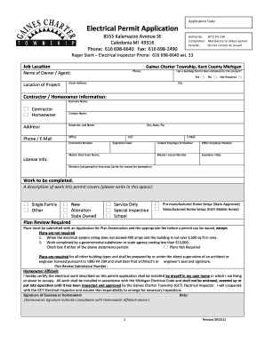 Electrical Permit Application