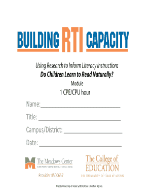 Literacy Instruction Module