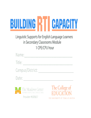 Linguistic Supports for English Language Learners