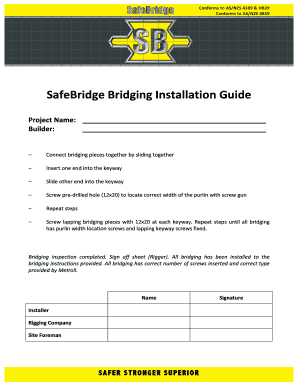 SafeBridge Bridging Installation Guide