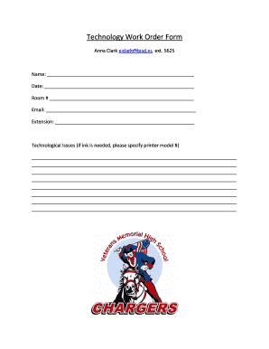 Technology Work Order Form