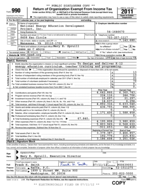 IRS Form 990 2011