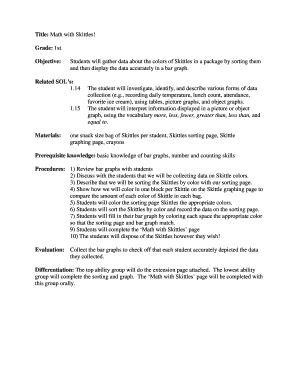 Math with Skittles Activity